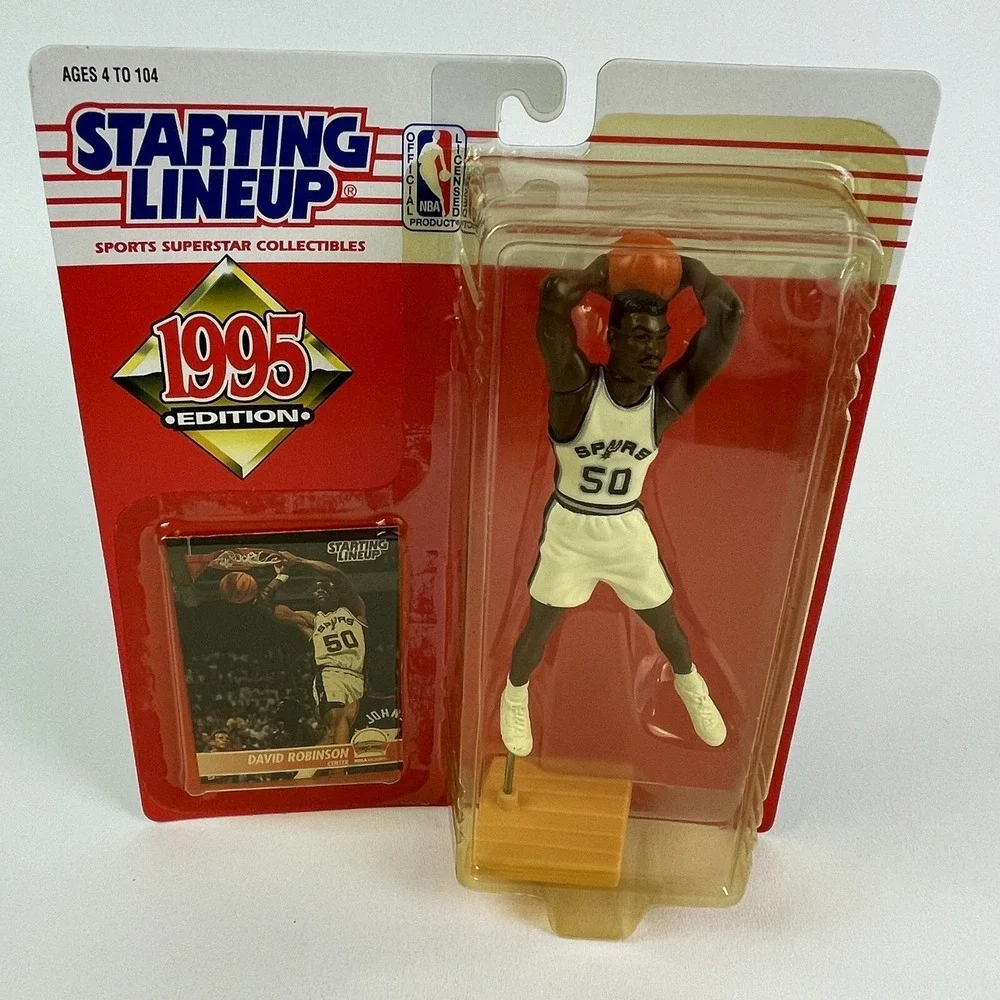Starting Lineup 1995 David Robinson San Antonio Spurs Figure Hall Of Fame 50